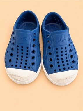 🐻 NATIVE JEFFERSON BLUE TODDLER SHOES
